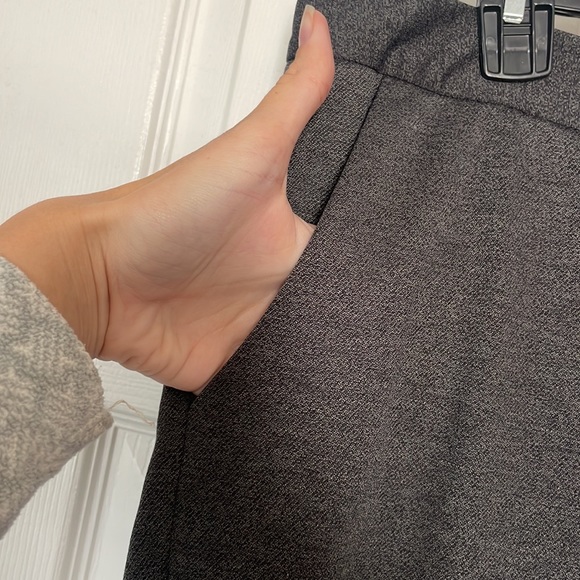 Antonio Melani grey charcoal business career work pants boot cut flare leg sz 8 - Picture 7 of 17